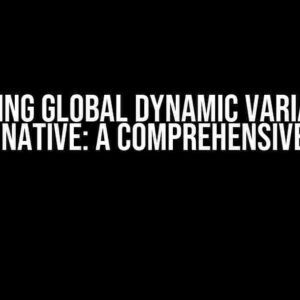 Mastering Global Dynamic Variables in React Native: A Comprehensive Guide