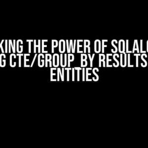 Unlocking the Power of SQLAlchemy: Mapping CTE/Group_by Results on ORM Entities